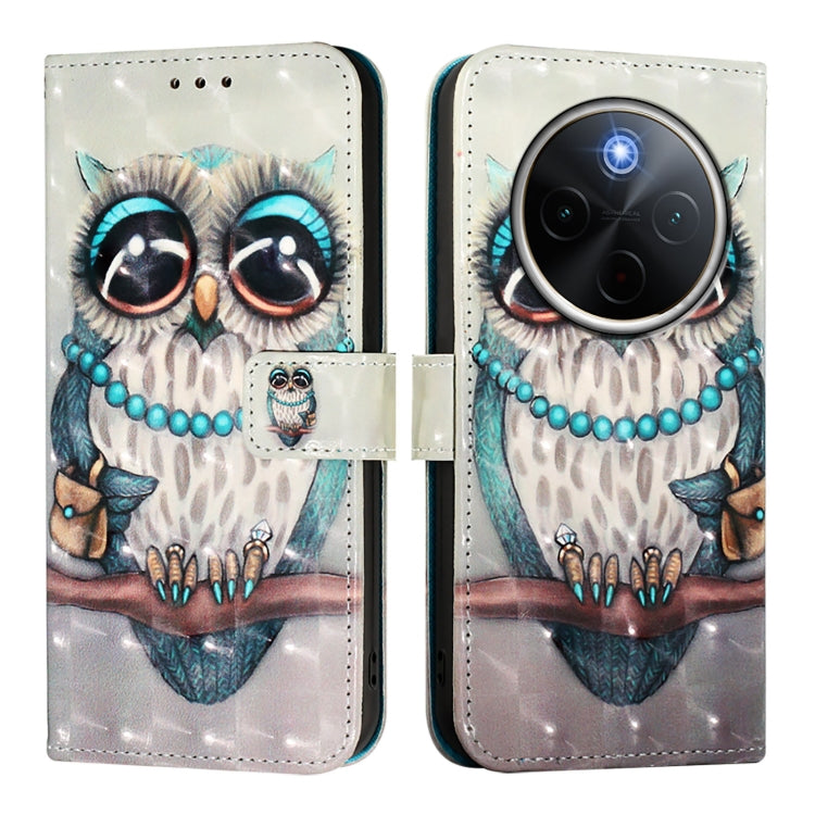 For vivo Y300 Pro 3D Painting Horizontal Flip Leather Phone Case