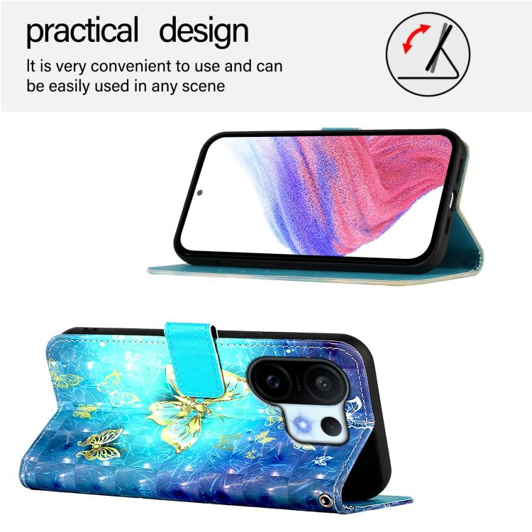 For vivo S30 Pro mini 3D Painting Horizontal Flip Leather Phone Case