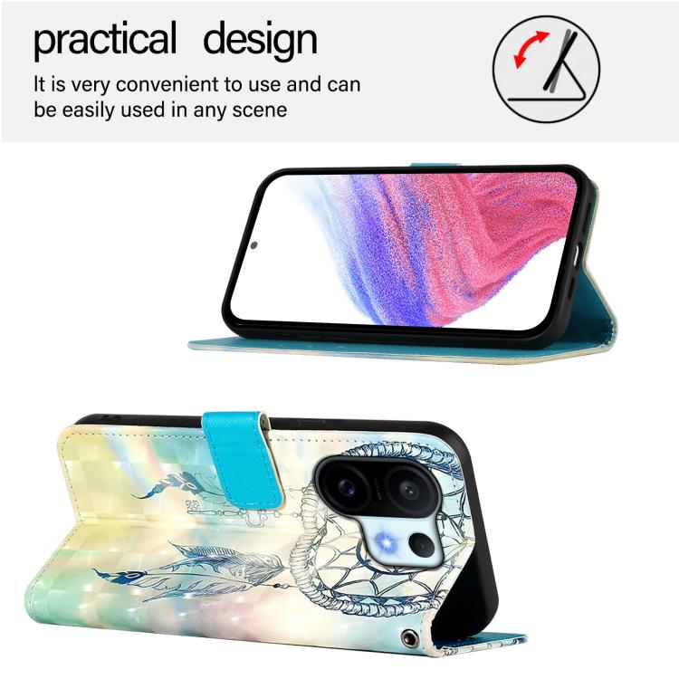 For vivo S30 Pro mini 3D Painting Horizontal Flip Leather Phone Case