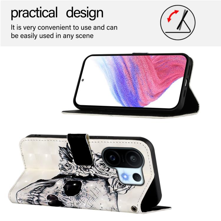 For vivo S30 Pro mini 3D Painting Horizontal Flip Leather Phone Case