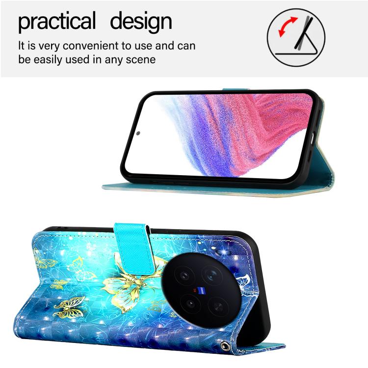 For vivo X300 3D Painting Horizontal Flip Leather Phone Case