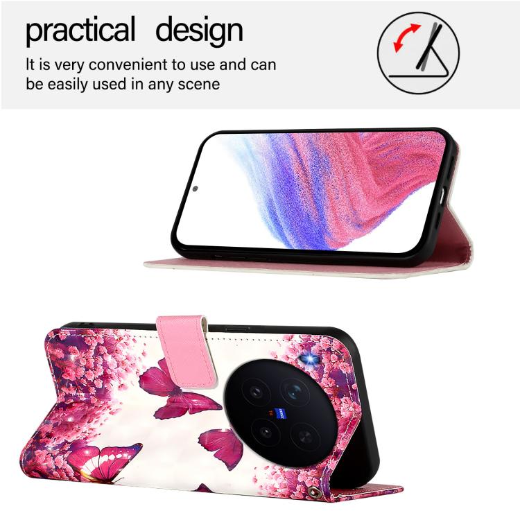 For vivo X300 3D Painting Horizontal Flip Leather Phone Case