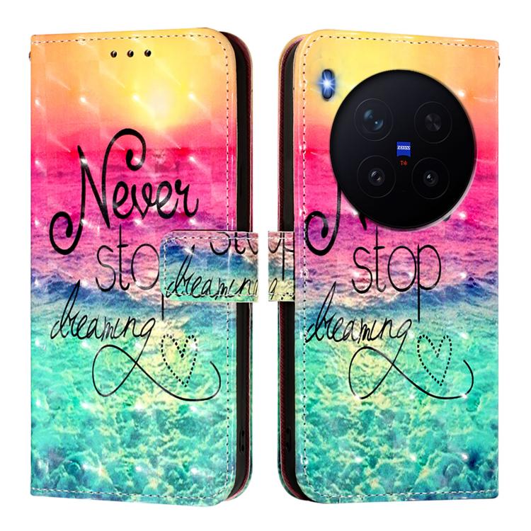 For vivo X300 3D Painting Horizontal Flip Leather Phone Case