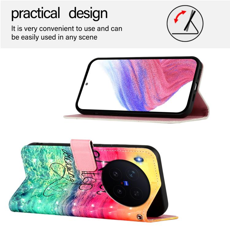 For vivo X300 3D Painting Horizontal Flip Leather Phone Case
