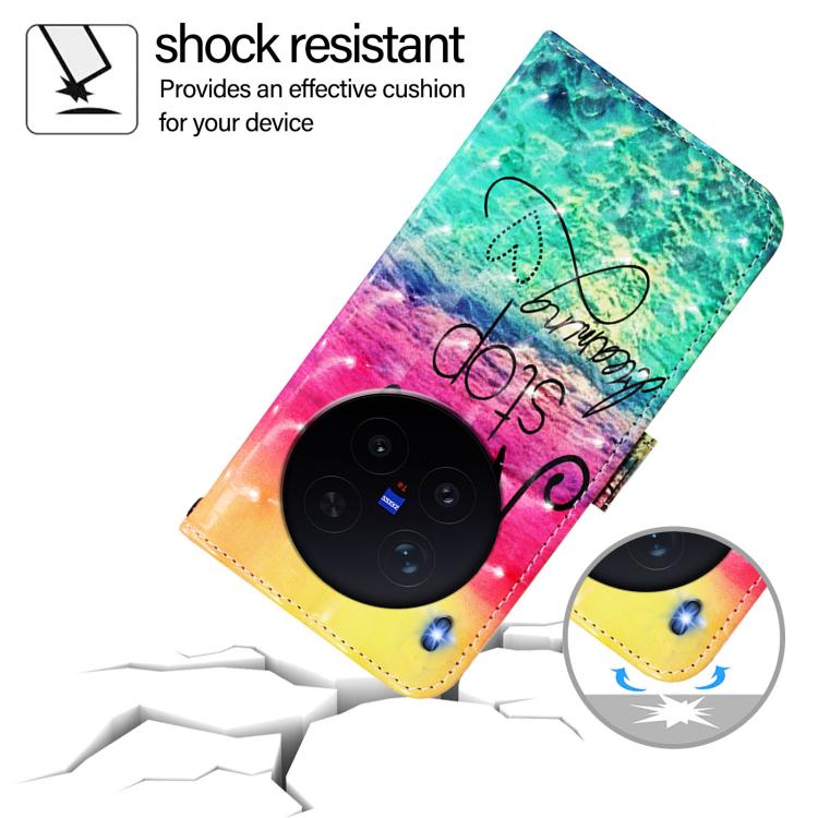 For vivo X300 3D Painting Horizontal Flip Leather Phone Case