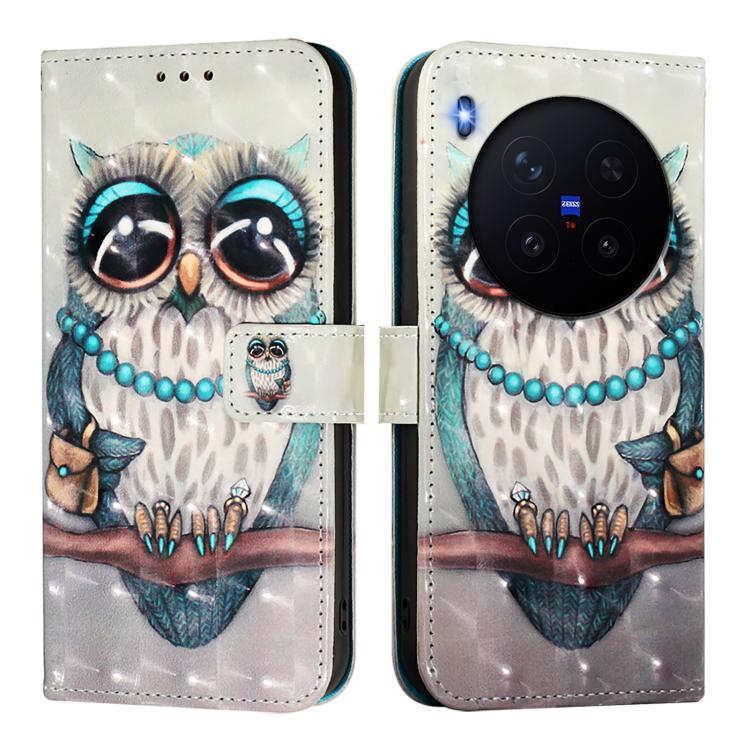 For vivo X300 3D Painting Horizontal Flip Leather Phone Case