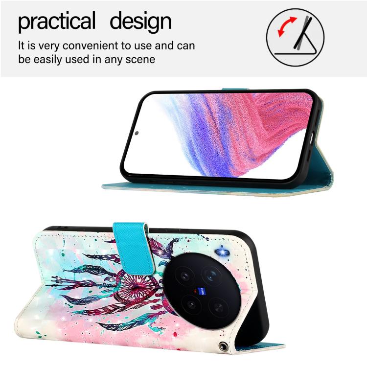 For vivo X300 Pro 3D Painting Horizontal Flip Leather Phone Case