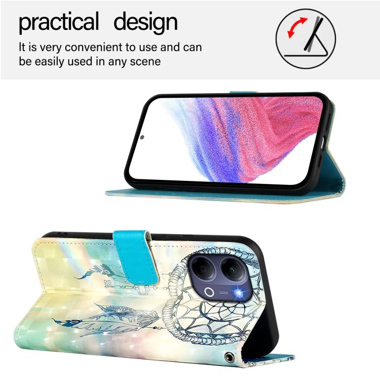 For vivo Y21 5G 2026 / Y05 4G 3D Painting Horizontal Flip Leather Phone Case