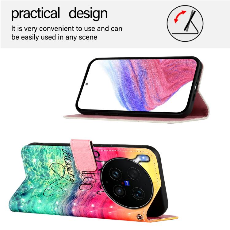 For vivo X300 Ultra 5G 3D Painting Horizontal Flip Leather Phone Case