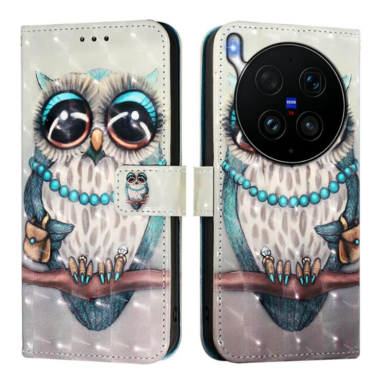 For vivo X300 Ultra 5G 3D Painting Horizontal Flip Leather Phone Case