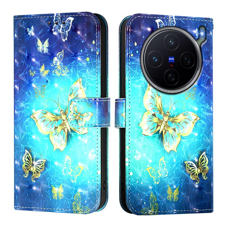 For vivo X300s 5G 3D Painting Horizontal Flip Leather Phone Case