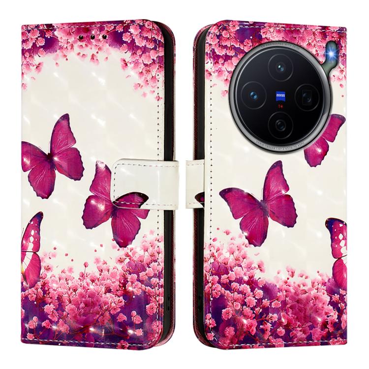 For vivo X300s 5G 3D Painting Horizontal Flip Leather Phone Case