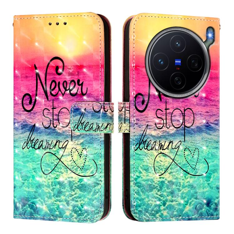 For vivo X300s 5G 3D Painting Horizontal Flip Leather Phone Case