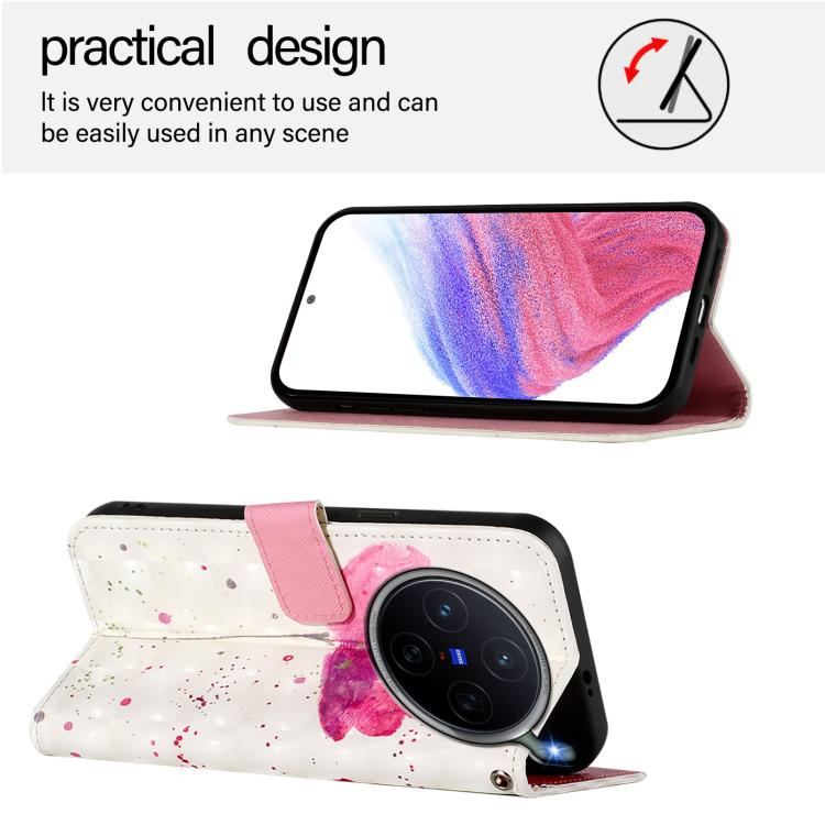 For vivo X300s 5G 3D Painting Horizontal Flip Leather Phone Case