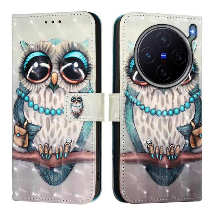 For vivo X300s 5G 3D Painting Horizontal Flip Leather Phone Case