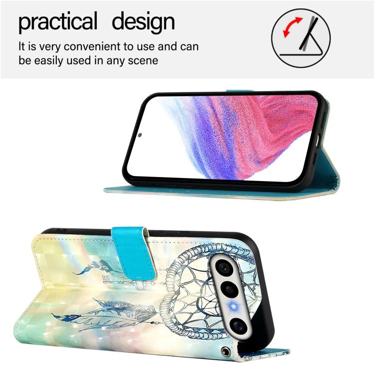For vivo X300 FE 5G Russia / Zeiss 3D Painting Horizontal Flip Leather Phone Case