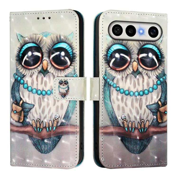 For vivo X300 FE 5G Russia / Zeiss 3D Painting Horizontal Flip Leather Phone Case