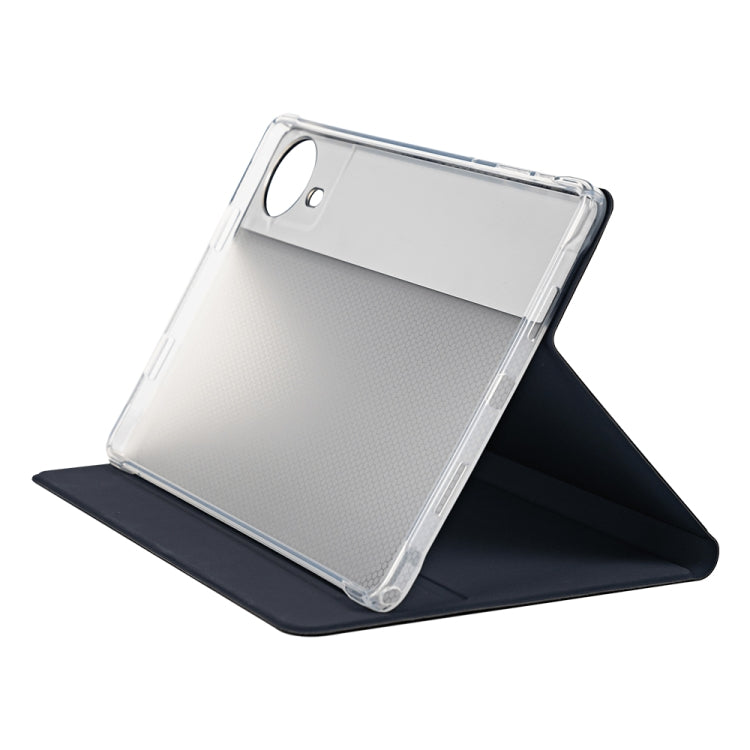 For Teclast T50 HD / T50 Max Anti-slip Texture Smart Tablet Leather Folio Case - Dark Blue