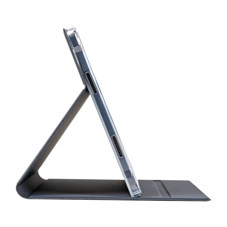 For Teclast T50 HD / T50 Max Anti-slip Texture Smart Tablet Leather Folio Case - Dark Blue