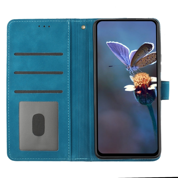 For Samsung Galaxy S25+ 5G Flower Embossing Pattern Leather Phone Case