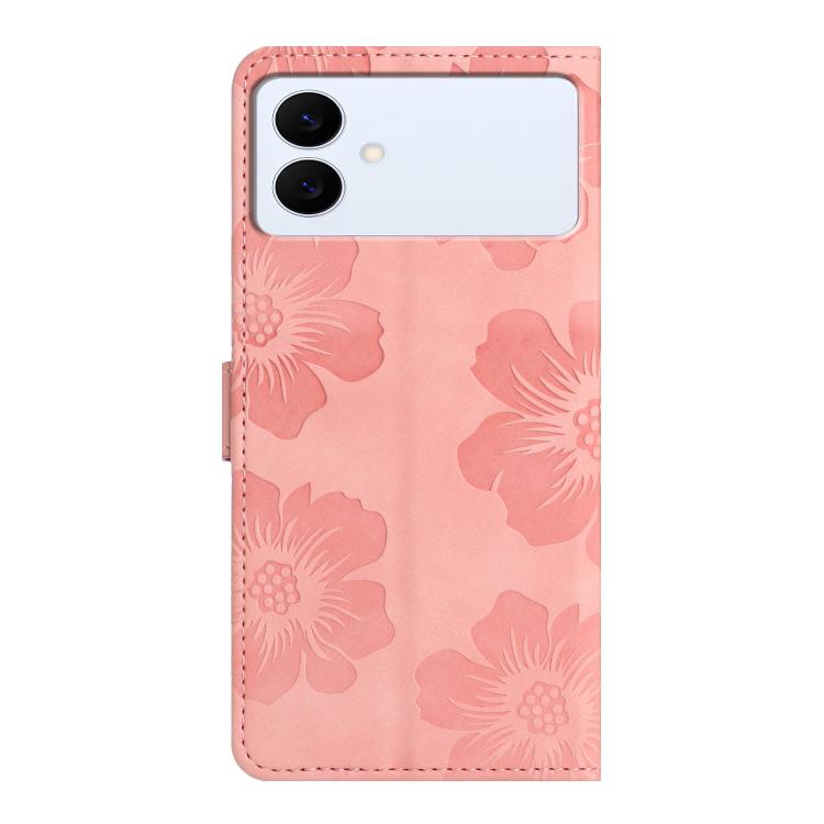 For Samsung Galaxy S26 Edge 5G Flower Embossing Pattern Leather Phone Case