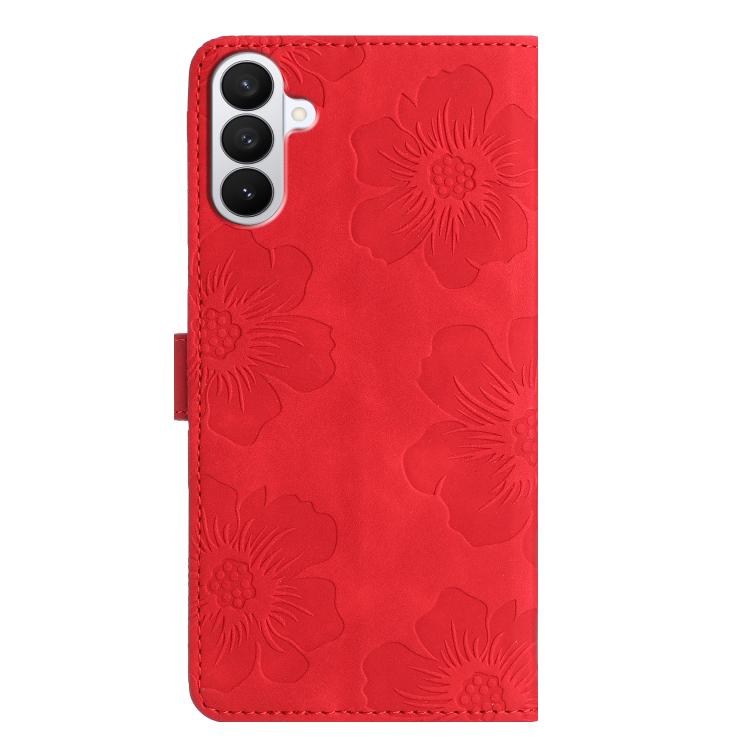 For Samsung Galaxy S26 5G Flower Embossing Pattern Leather Phone Case