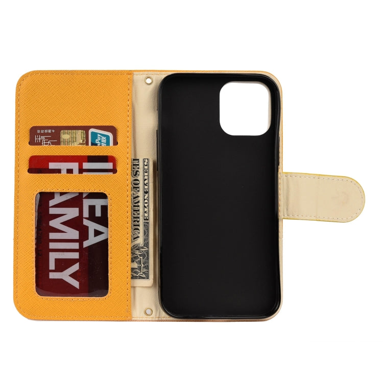 For iPhone 12 mini Splicing Color Horizontal Flip Leather Case with Holder & Photo Frame & Card Slots & Wallet