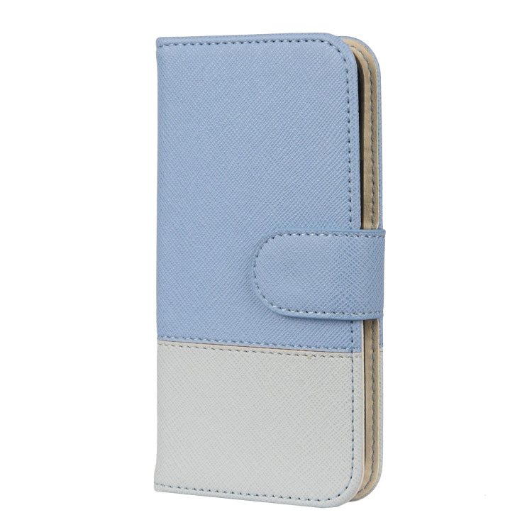 For iPhone 12 mini Splicing Color Horizontal Flip Leather Case with Holder & Photo Frame & Card Slots & Wallet