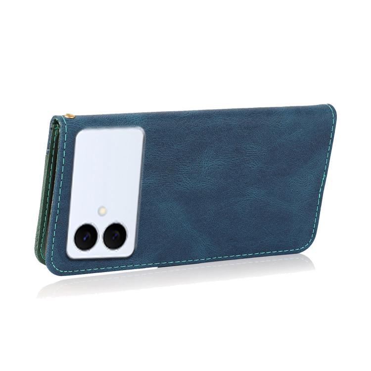 For Samsung Galaxy S26 Edge 5G Dual-color Stitching Leather Phone Case