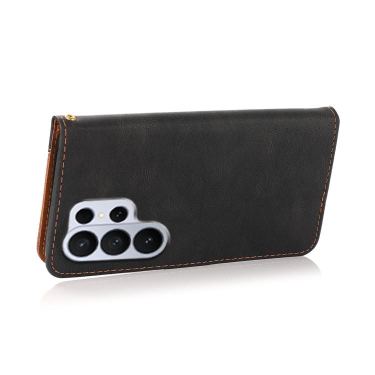 For Samsung Galaxy S26 Ultra 5G Dual-color Stitching Leather Phone Case