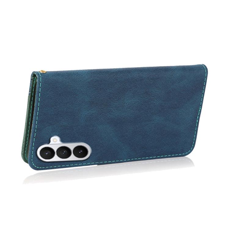For Samsung Galaxy S26 5G Dual-color Stitching Leather Phone Case