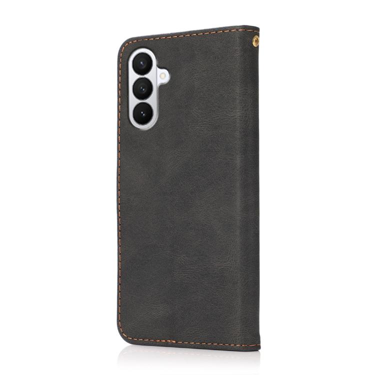 For Samsung Galaxy S26 5G Dual-color Stitching Leather Phone Case