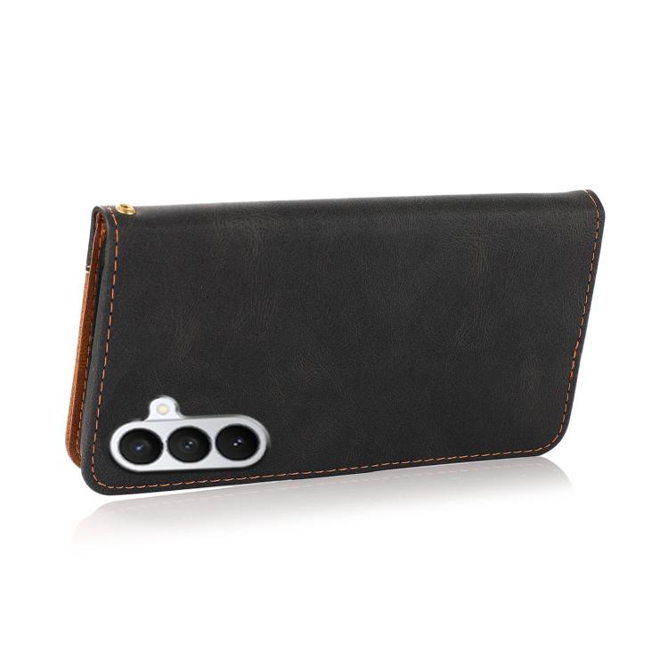 For Samsung Galaxy S26 5G Dual-color Stitching Leather Phone Case