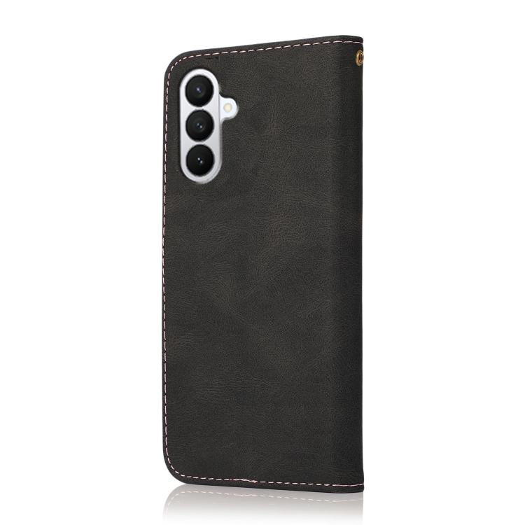 For Samsung Galaxy S26 5G Dual-color Stitching Leather Phone Case