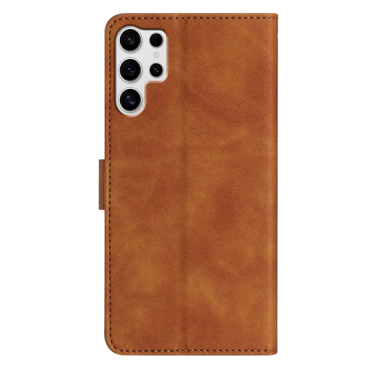For Samsung Galaxy S25 Ultra 5G Seven Butterflies Embossed Leather Phone Case