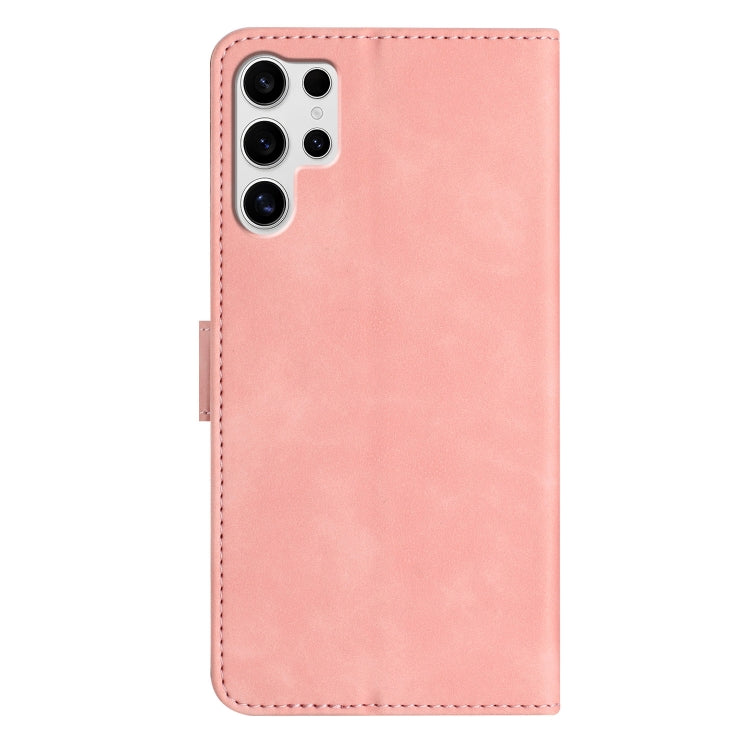 For Samsung Galaxy S25 Ultra 5G Seven Butterflies Embossed Leather Phone Case