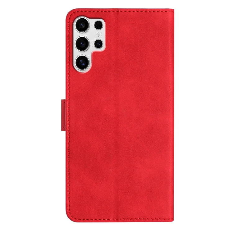 For Samsung Galaxy S25 Ultra 5G Seven Butterflies Embossed Leather Phone Case