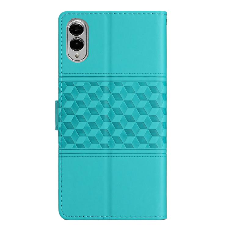 For Samsung Galaxy S25 Edge 5G Diamond Embossed Skin Feel Leather Phone Case