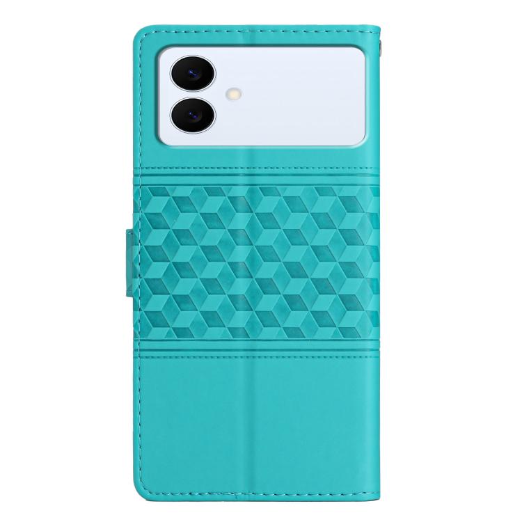 For Samsung Galaxy S26 Edge 5G Diamond Embossed Skin Feel Leather Phone Case
