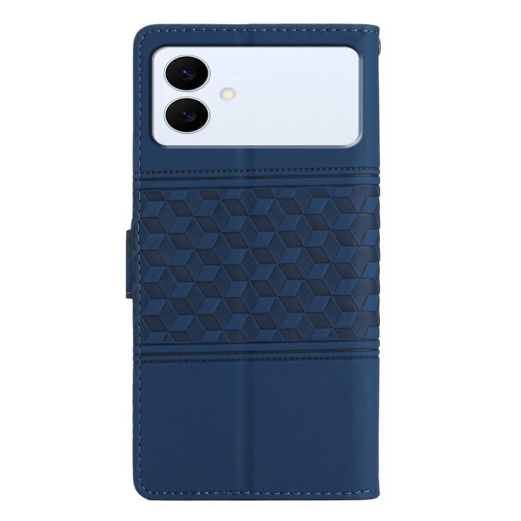 For Samsung Galaxy S26 Edge 5G Diamond Embossed Skin Feel Leather Phone Case