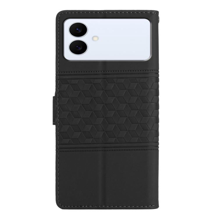 For Samsung Galaxy S26 Edge 5G Diamond Embossed Skin Feel Leather Phone Case