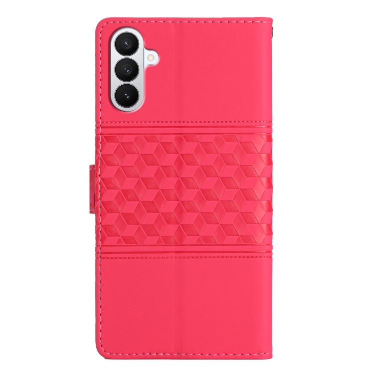For Samsung Galaxy S26 5G Diamond Embossed Skin Feel Leather Phone Case