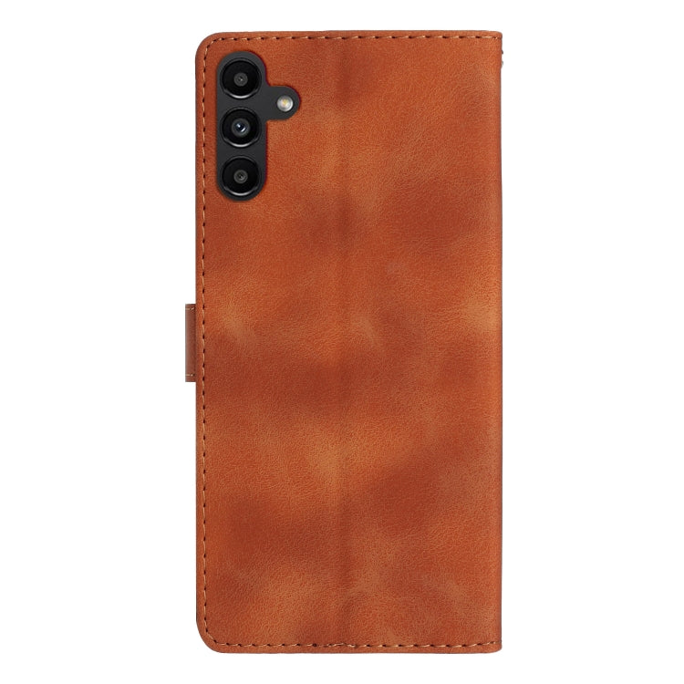 For Samsung Galaxy S24 FE 5G Flower Butterfly Embossing Pattern Leather Phone Case