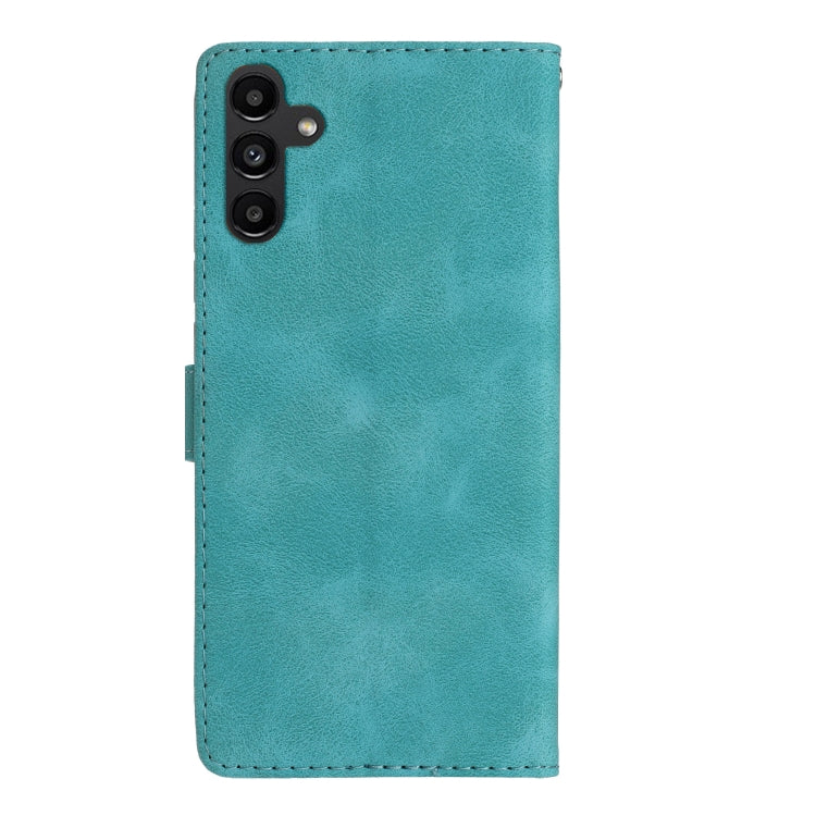 For Samsung Galaxy S24 FE 5G Flower Butterfly Embossing Pattern Leather Phone Case