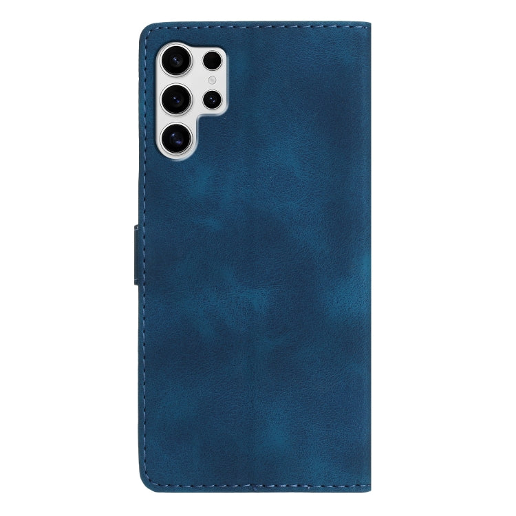 For Samsung Galaxy S25 Ultra 5G Flower Butterfly Embossing Pattern Leather Phone Case