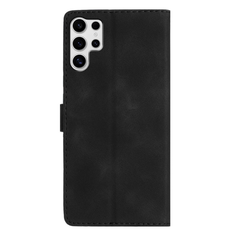 For Samsung Galaxy S25 Ultra 5G Flower Butterfly Embossing Pattern Leather Phone Case