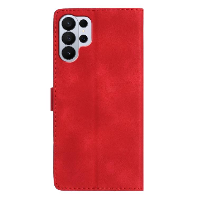 For Samsung Galaxy S26 Ultra 5G Flower Butterfly Embossing Pattern Leather Phone Case