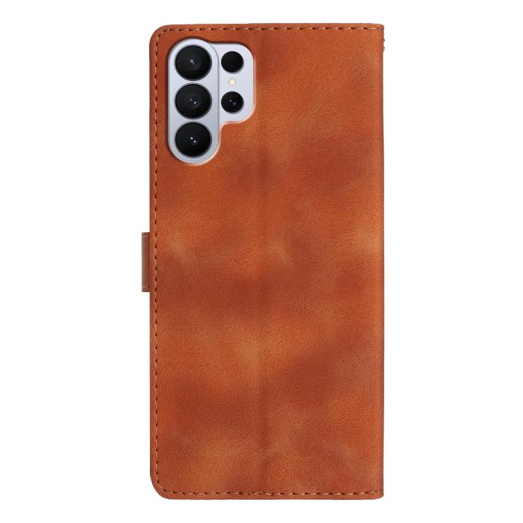 For Samsung Galaxy S26 Ultra 5G Flower Butterfly Embossing Pattern Leather Phone Case