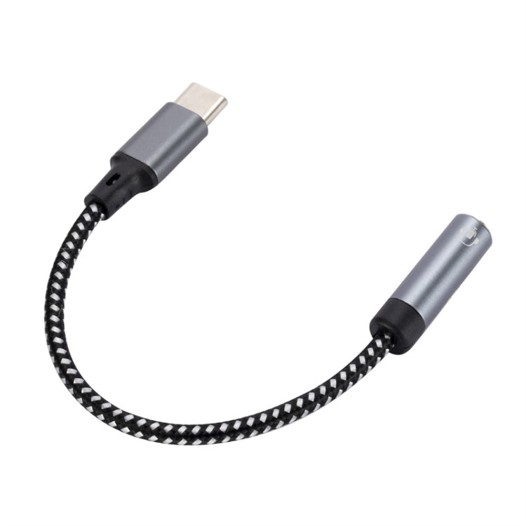 13cm AUX 3.5mm Female to Type-C Cable Audio Cable - Grey