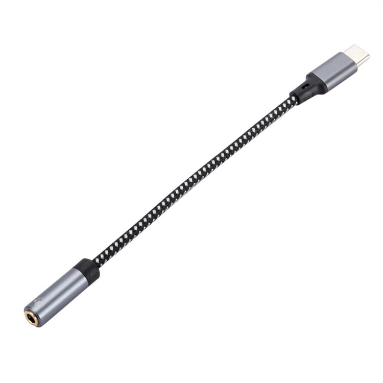 13cm AUX 3.5mm Female to Type-C Cable Audio Cable - Grey